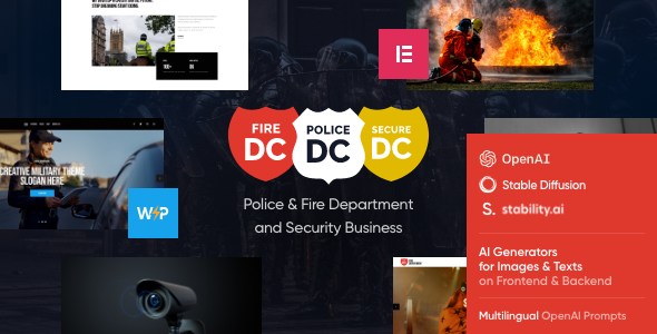 Police Department - Fire & Security WordPress Theme listing image