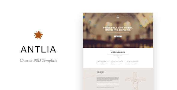 Antlia - Church PSD Template