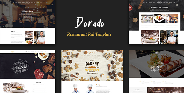 Preview image for Dorado - Restaurant PSD Teamplate