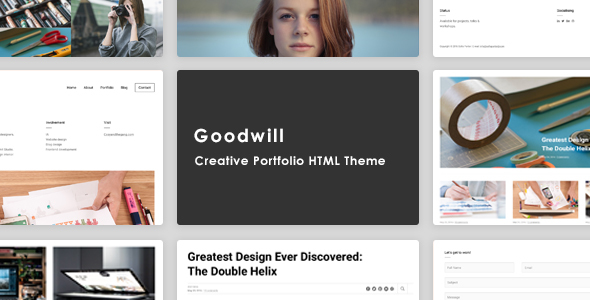 Goodwill – Creative, Clean, Portfolio Template listing image