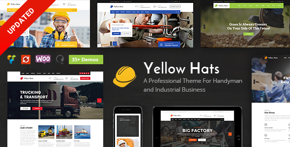Product preview supplied for Yellow Hats - Construction, Building & Renovation Theme