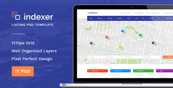 Indexer — Universal Directory Listing PSD Template