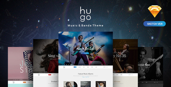 Hugo | Music & Bands Sketch Templates