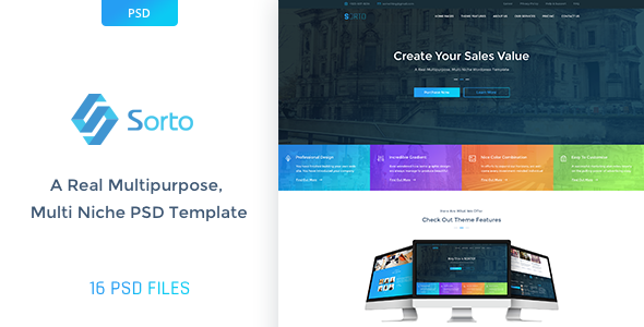 Sorto Multipurpose PSD Template