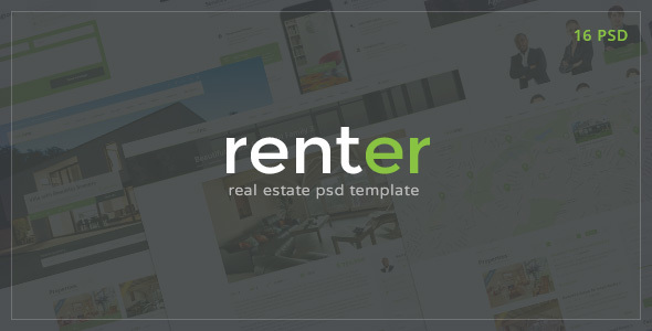 Renter — Rent & Sale Real Estate Agency PSD Template
