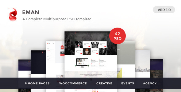 Eman - Creative Multipurpose PSD Template