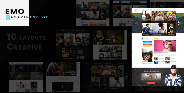 Product preview supplied for EMO - Ultimate Magazine, News & Blog PSD Template