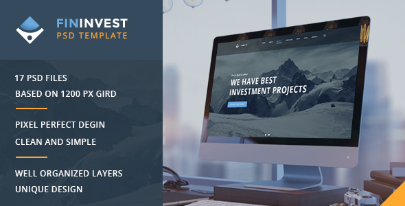 Fininvest — Multipurpose Business, Finance PSD Template