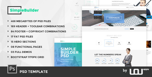 SimpleBuilder - PSD Template