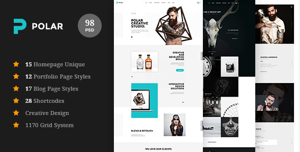 Polar - Responsive Multi-Purpose PSD Template
