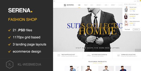 Serena - Fashion eCommerce PSD Template