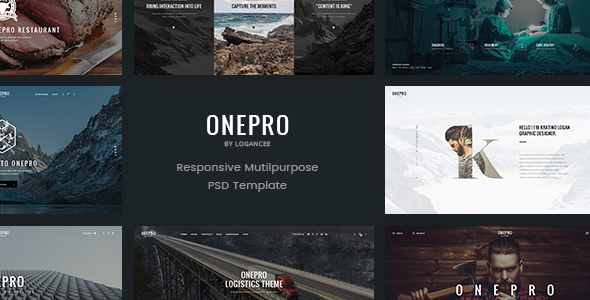 OnePro - Creative Multipurpose PSD Template listing image