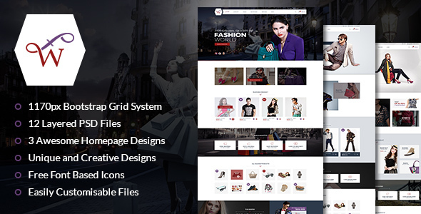 Fashion World | PSD Template