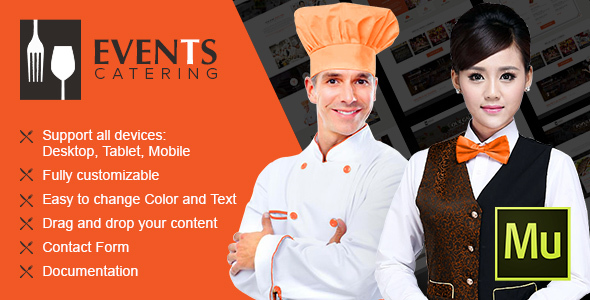 Event Catering - Multipurpose Muse Theme