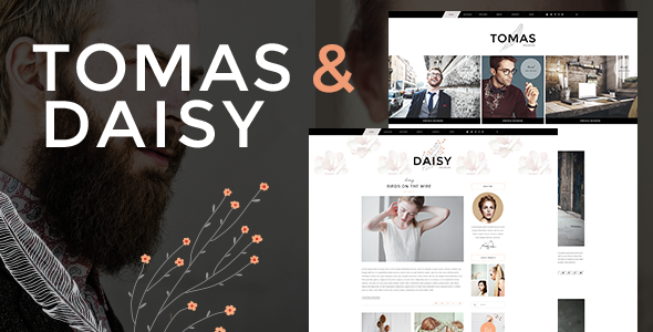 Tomas and Daisy - Personal Blog WordPress Theme