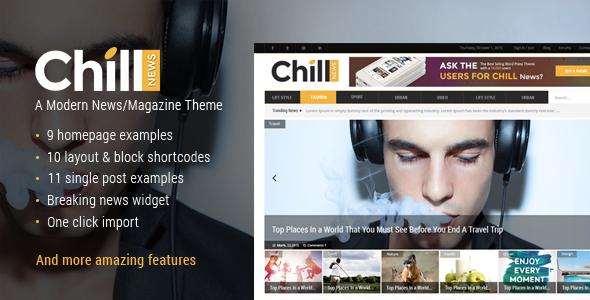 Chill News - Magazine WordPress Theme