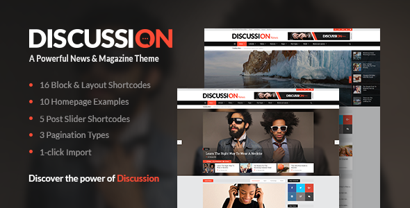 Discussion - News Portal WordPress Theme