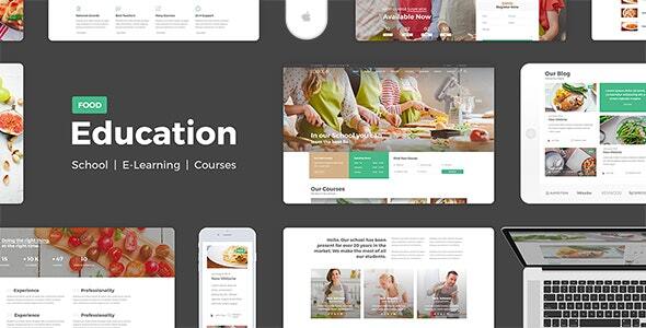 Education Food - PSD Template