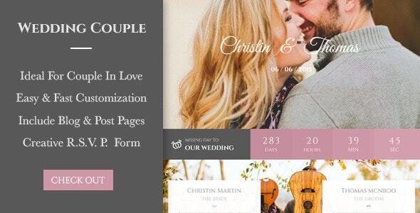 Wedding - PSD Template