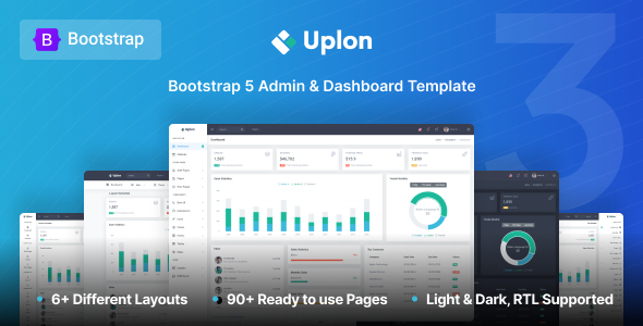 Uplon - Admin & Dashboard Template listing image