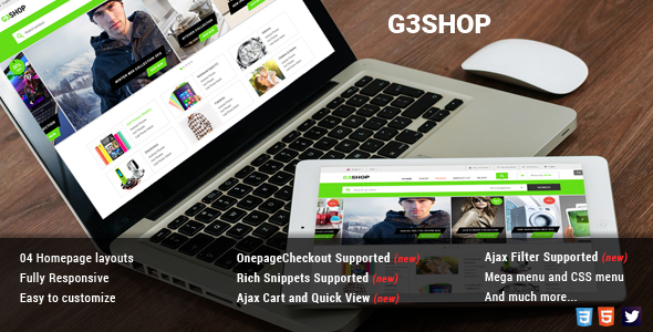 Product preview supplied for G3Shop - Multipurpose Magento Theme