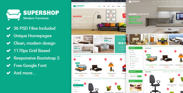 Supershop - Multi-Purpose eCommerce PSD Theme listing image