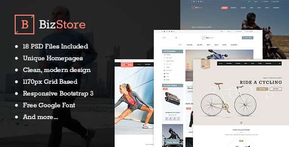 BizStore - Multipurpose eCommerce PSD Template