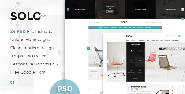Solo - Multi-Purpose eCommerce PSD Template listing image