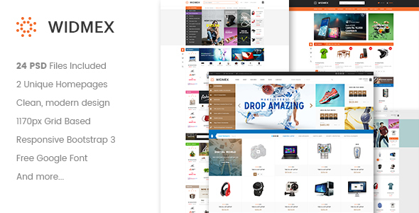 WidMex - Multipurpose eCommerce PSD Template