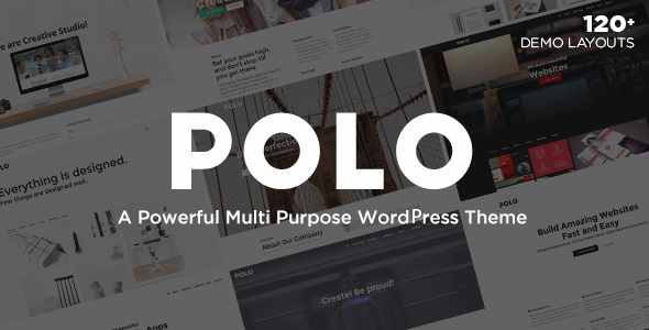Product preview supplied for Polo - Responsive Multi-Purpose WordPress Theme