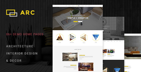 ARC - Interior Design and Architecture PSD Template
