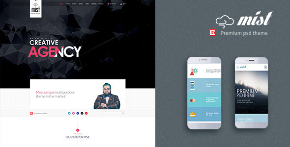 Mist-One Page Multipurpose Creative Template