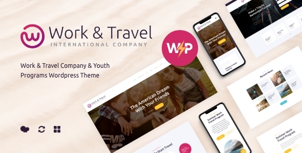 Product preview supplied for Work & Travel Company - Youth Programs Theme