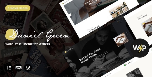 Writer - Journalist & Author Blog Book WordPress Theme
