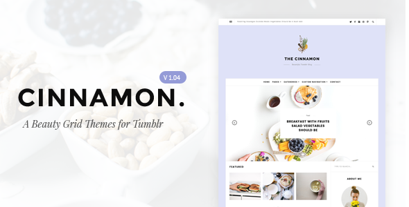 Cinnamon | Casual Grid Tumblr Theme