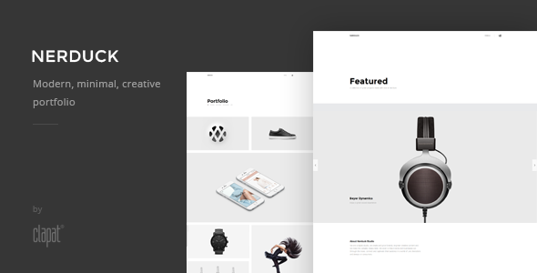 Nerduck - Minimal and Creative Portfolio WordPress Theme