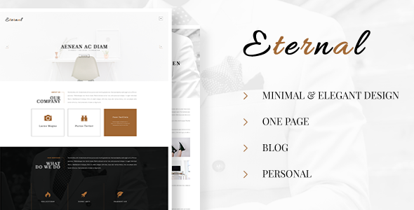 Eternal - Personal Elegant Blog PSD