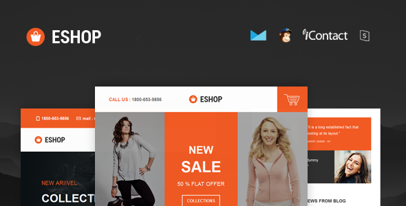 ESHOP - Responsive E-mail Template + Online Access listing image
