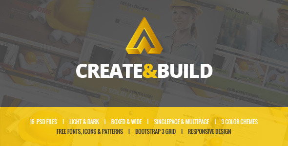 Create & Build - Constructions & Engineering template