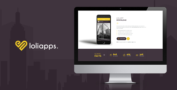 LoliApps - Landing page Theme
