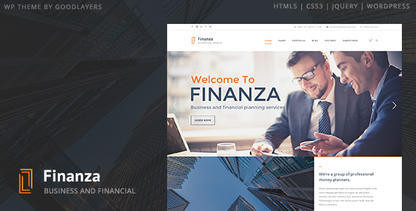Preview image for Finanza - Business & Financial WordPress