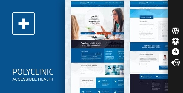 Preview image for Polyclinic - Accessible Medical WordPress Theme