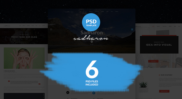 Sadharon - Creative Portfolio PSD Template
