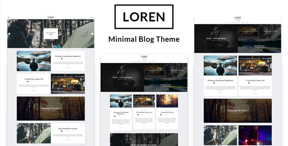 Loren - Minimal Blog WordPress Theme