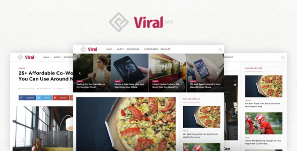 Product preview supplied for ViralWP -  Buzz News & Blog WordPress Theme