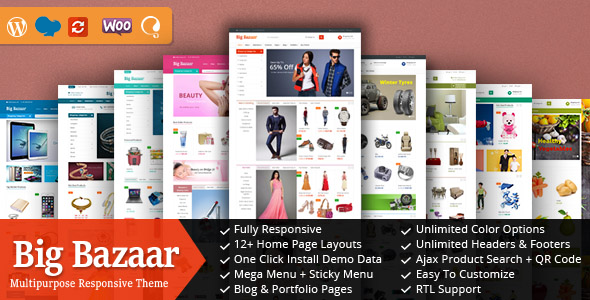 BigBazaar - Responsive WooCommerce WordPress Theme listing image