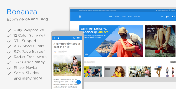 Bonanza - Responsive Multipurpose WooCommerce WordPress Theme listing image