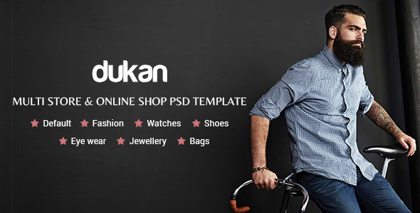 Dukan - Multi Store & Online Shop PSD Template