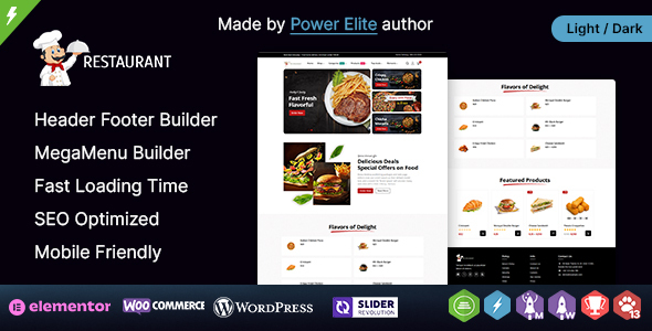 Restaurant WP - Responsive WooCommerce Theme