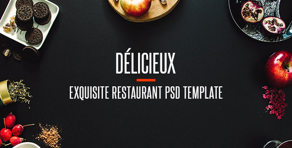Delicieux - Exquisite Restaurant PSD Template